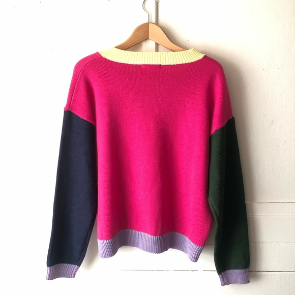 New NWT Olivia Rubin Aria Color Colour Block Sweater Women's Small - Picture 5 of 10